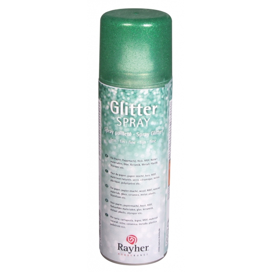 Fijne glitterspray groen 125 ml
