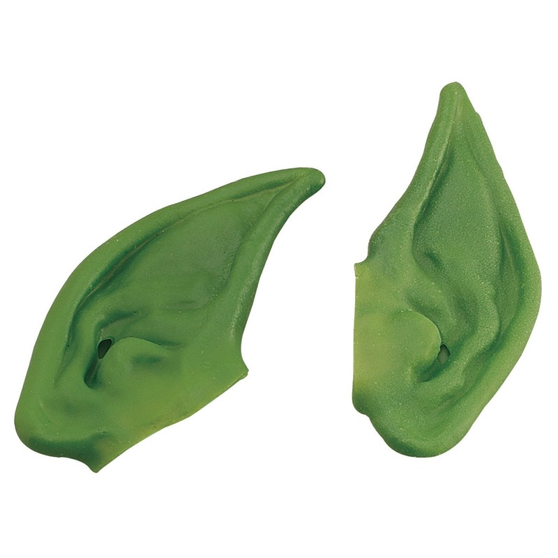 Groene elfen verkleed oren voor volwassenen