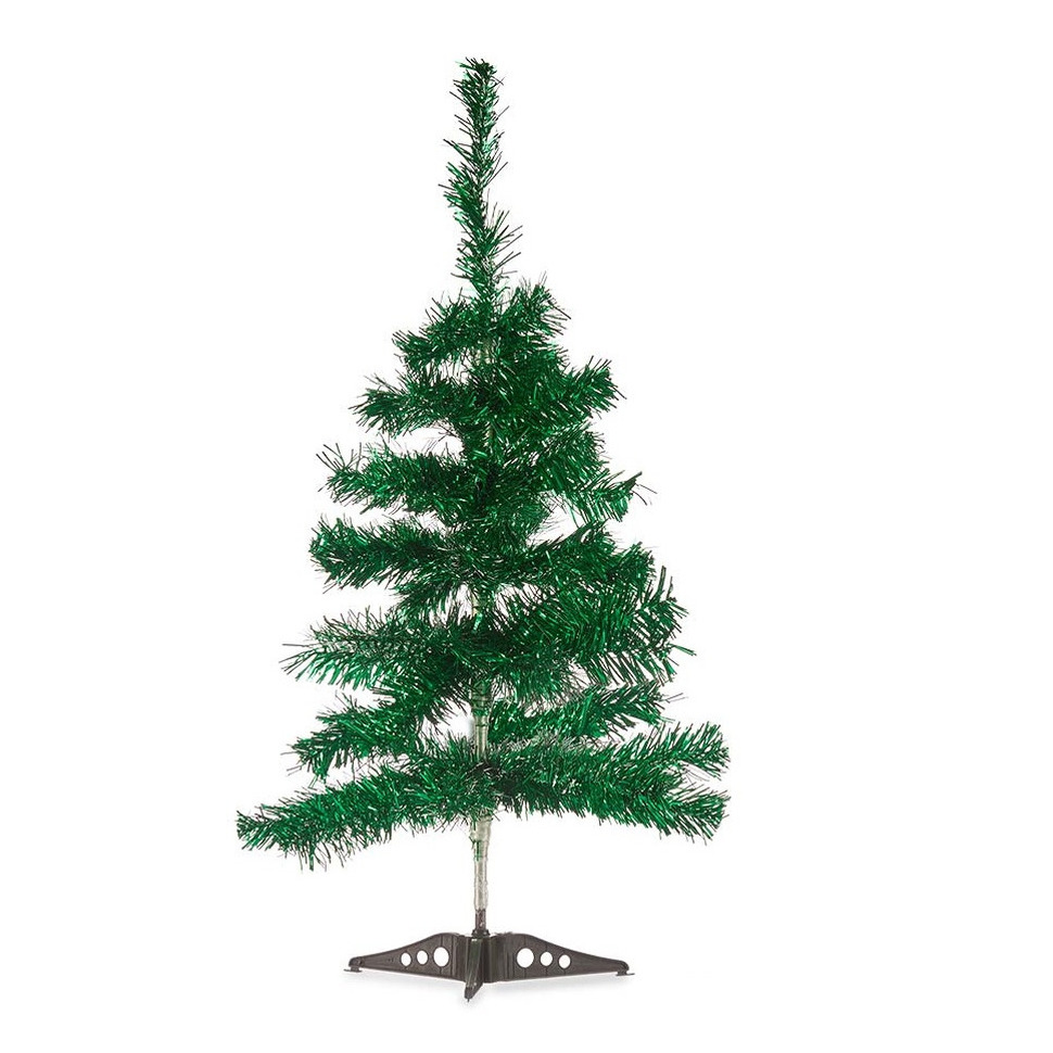 Kleine glitter groen kerstboom van 60 cm