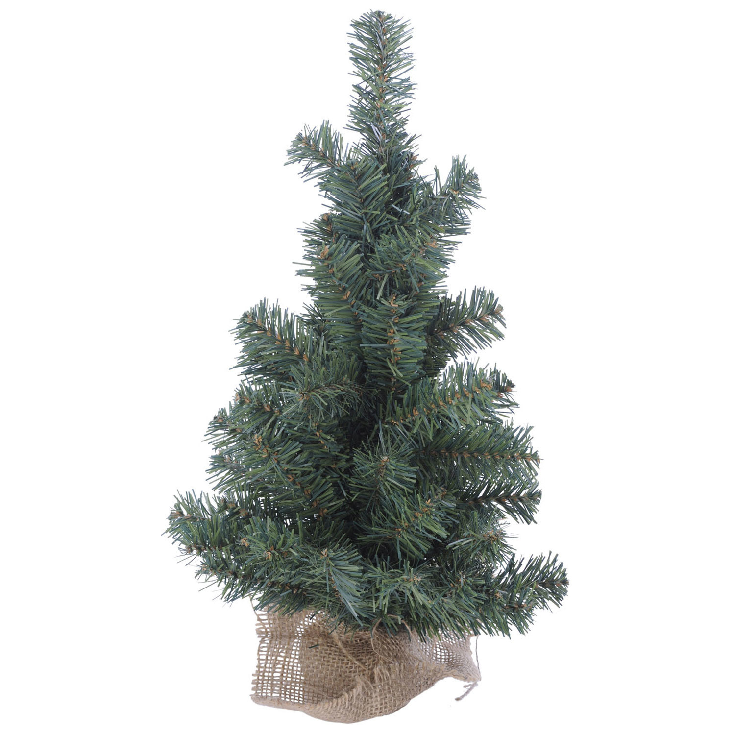 Kleine kerstboom met jute zak 60 cm