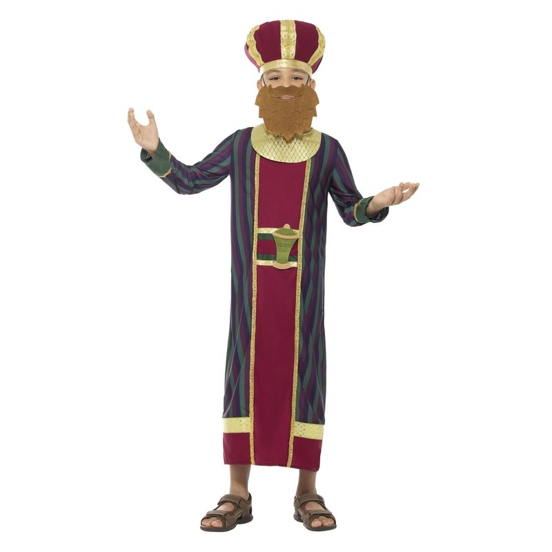 Koning Balthazar kostuum voor jongens 3-koningen kerst kostuum
