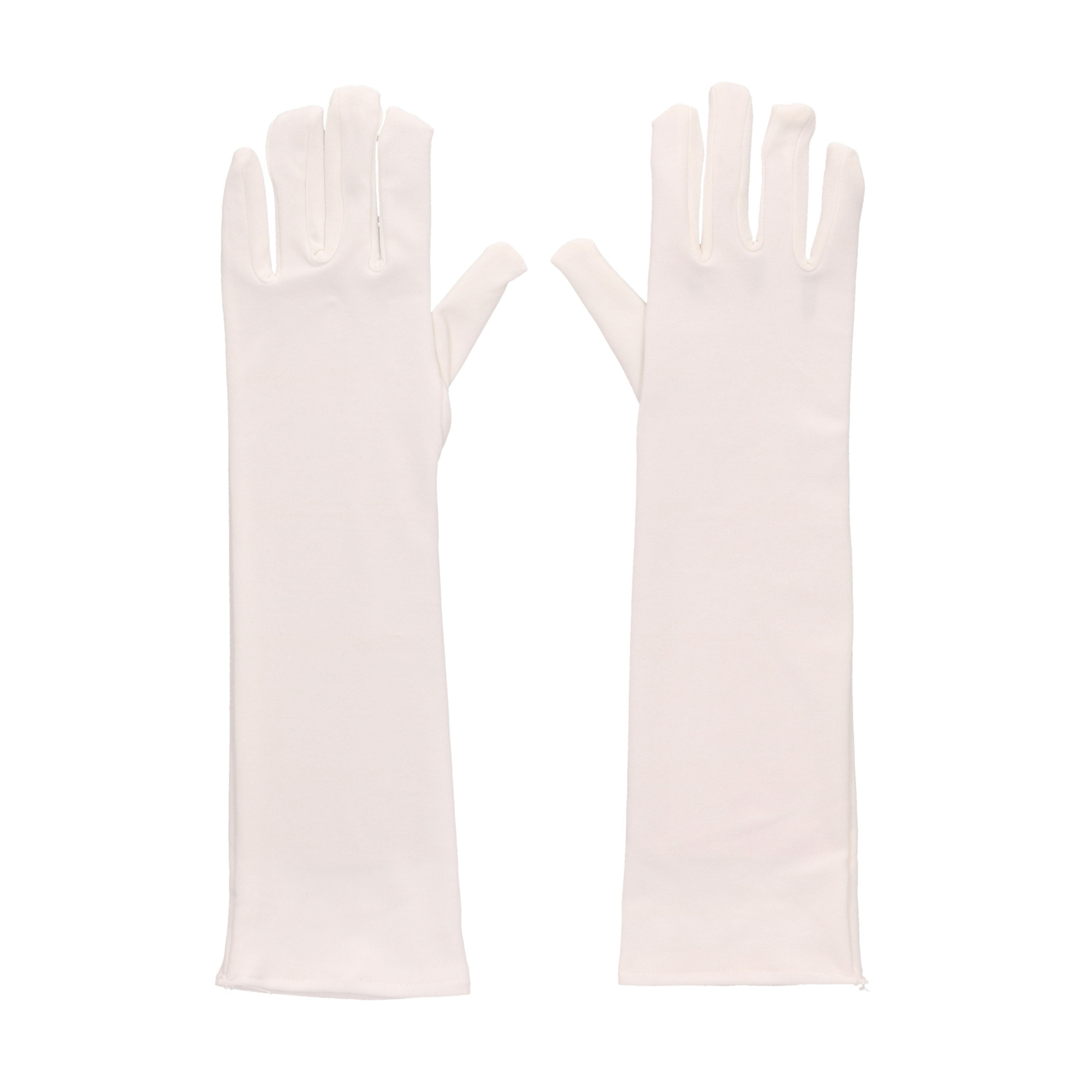 Witte lange handschoenen