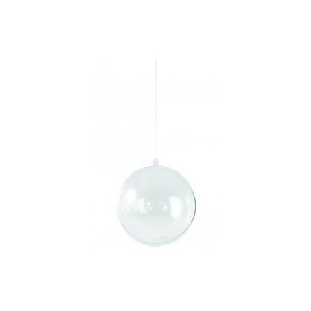 10x Transparante hobby/DIY kerstballen 8 cm