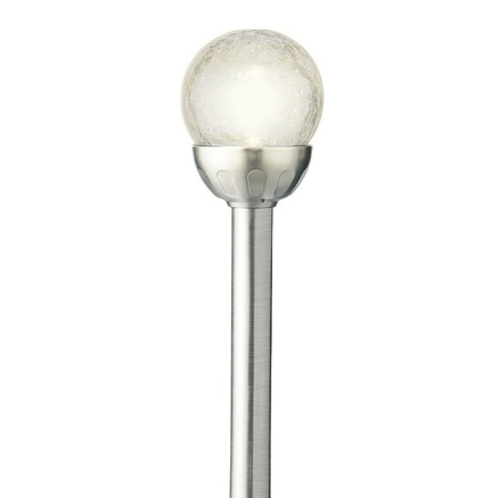 Lumineo Prikspot - solar - stainless steel - LED - 30 cm - round bulb