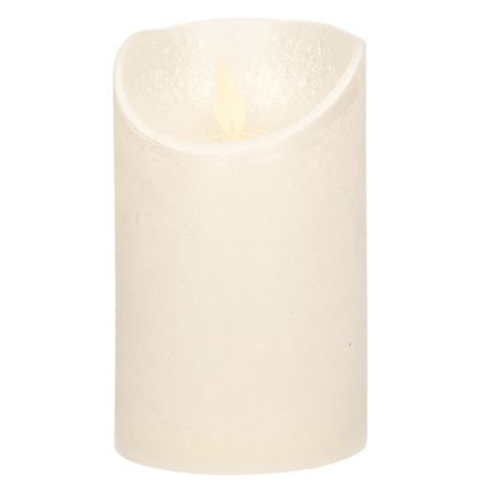 1x Pearl LED candle with moving flame 12,5 cm 