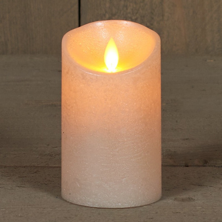1x Pearl LED candle with moving flame 12,5 cm 