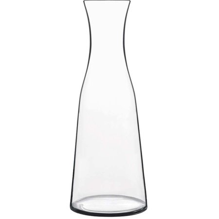 Glazen karaf/schenkkan van 1 liter met 6x stuks drinkglazen/waterglazen 330 ml