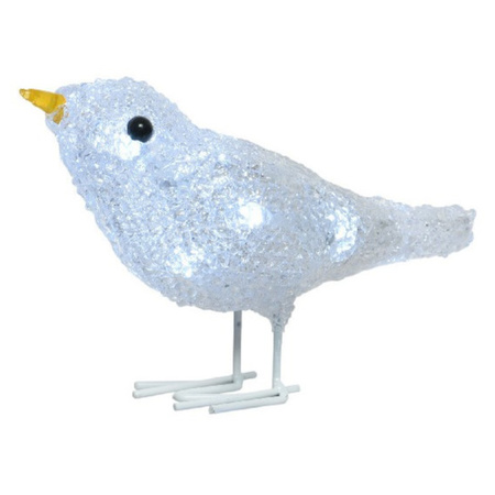 1x LED christmas figure acryl birds 16 cm