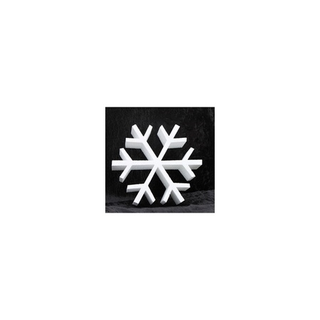 1x Styrofoam snowflake shape 20 cm