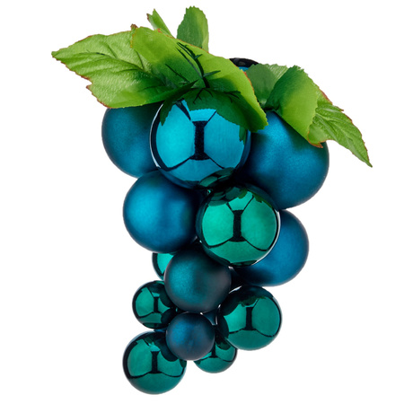 1x pcs plastic decoration grapes blue 28 cm