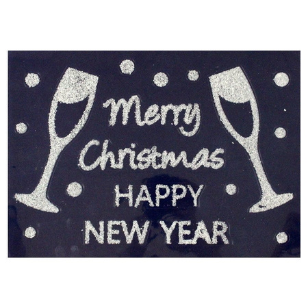 1x pcs sheets christmas window decoration stickers Merry Christmas 28,5 x 40 cm