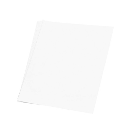1x stuks wit hobby karton vellen 48 x 68 cm