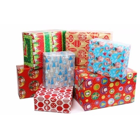 20x Christmas wrapping paper 200 x 70 cm