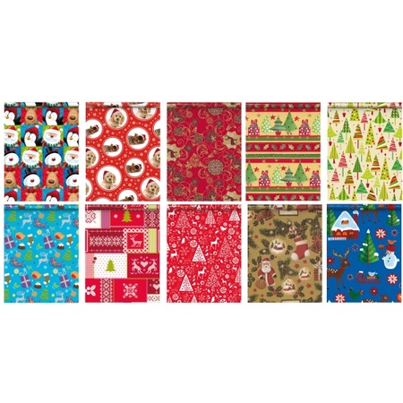 20x Christmas wrapping paper 200 x 70 cm