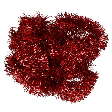3x Kerstboom folie slinger rood 270 cm