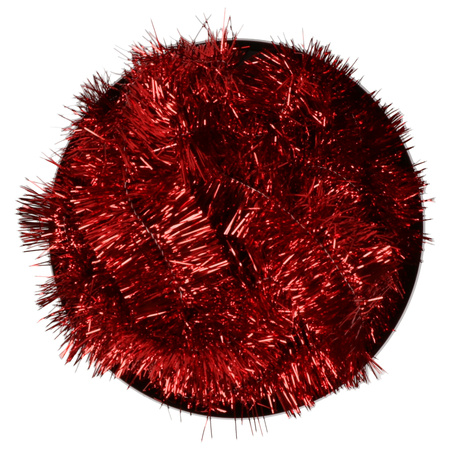 3x Kerstboom folie slinger rood 270 cm
