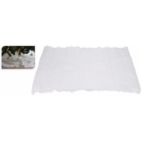3x Snow blanket / carpet 100 x 100 cm