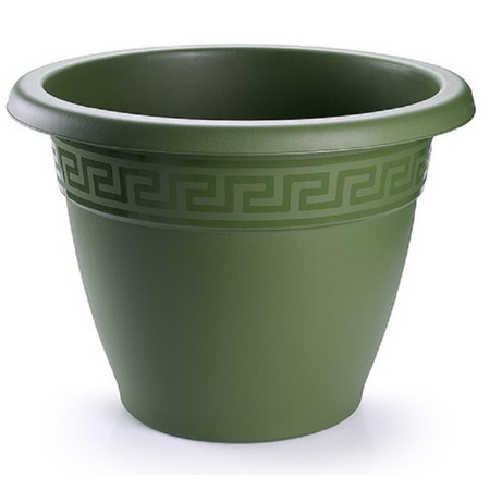 4x pieces plant pots green round diameter 45 cm