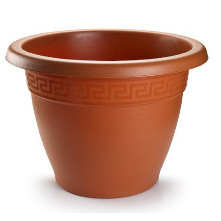 4x pieces plant pots terra cotta round diameter 45 cm