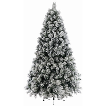 Artificial Christmas tree green/snow 120 cm