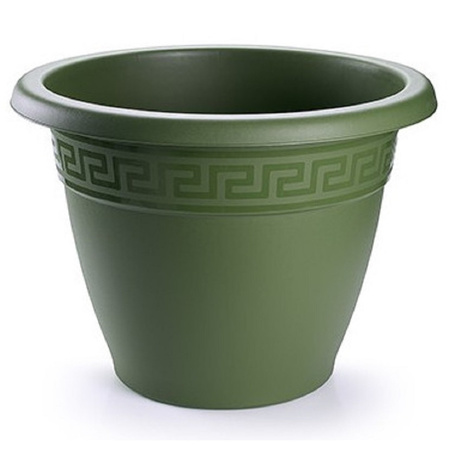 Plant pot green round diameter 20 cm