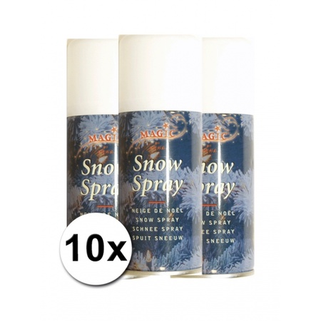 Busje Spuitsneeuw - sneeuwspray -  10 stuks - 150 ml