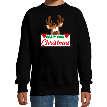 Christmas sweater Crazy cool Christmas black for kids