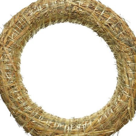 Straw wreath 25 x 4 cm