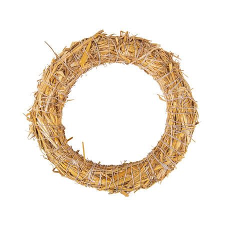 Straw wreath 25 x 6 cm