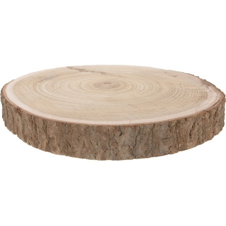 Wooden decoration tree disc 29-34 cm