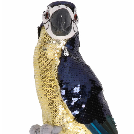 Animal statue purple parrot bird 40 cm decoration