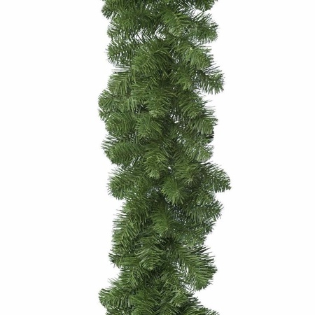 Decoris Kerstslinger-guirlande - groen - dennen - 270 cm