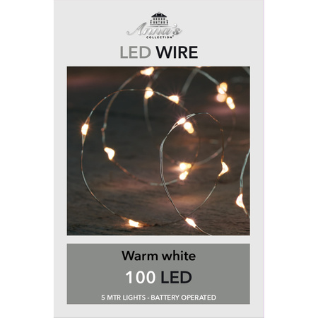 Christmas lights Led wire 100 lights warm white 500 cm