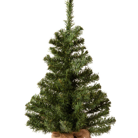 Mini christmas tree 60 cm in jute bag