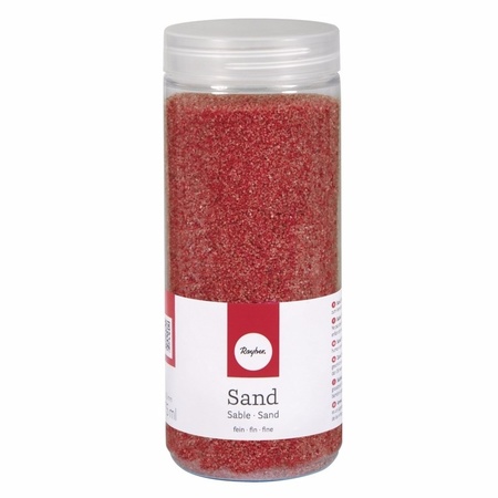Fijn decoratie zand rood 475 ml