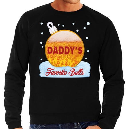 Christmas t-sweater Daddy his favorite balls black for men