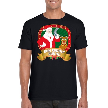 Ugly Christmas t-shirt Run Rudolf men