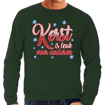 Christmas sweater kerst is leuk voor anderen black for men