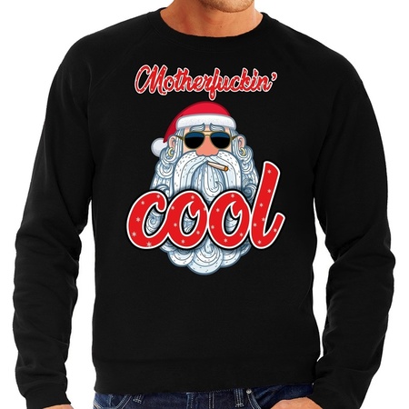 Christmas sweater motherfucking cool black for men