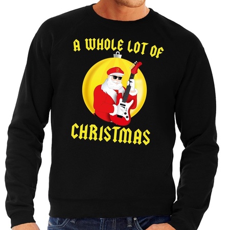 Christmas sweater black A Whole Lot of Christmas for men