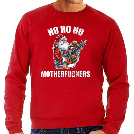 Christmas sweater ho ho ho motherfuckers red for men