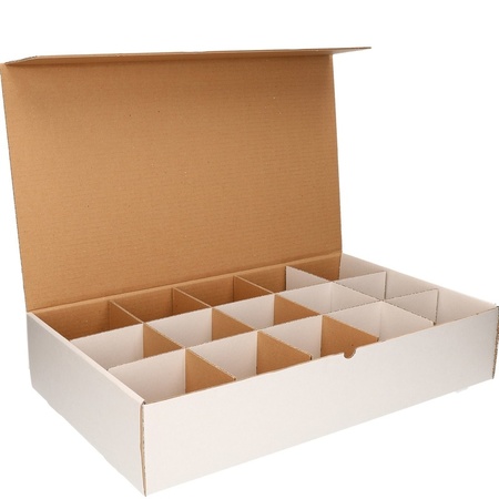 Christmas baubles sorting box with 10 cm compartments