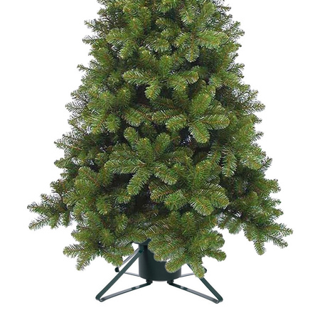 Kerstboomstandaard metaal groen voor smalle kerstboom tot 200 cm