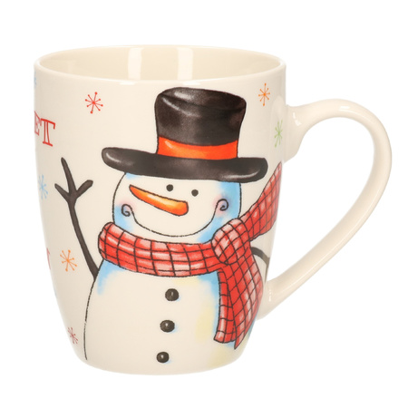 Christmas snowmen chocolatemilk cups 