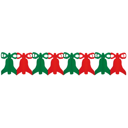 Christmas guirlandes - set 2x - bells and reindeers - 300 cm per piece - paper