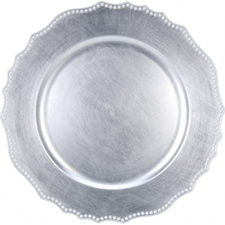 Christmas piece silver plate 33 cm round