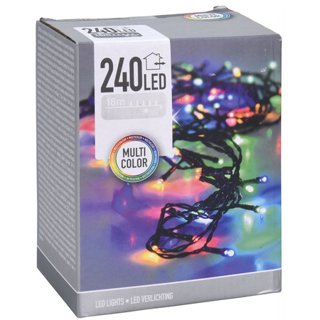 Christmas lights lightrope with 240 colored LEDS 18 meter