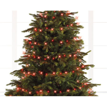 Kerstverlichting - rood - 120 led lampjes - twinkel effect - 1200 cm