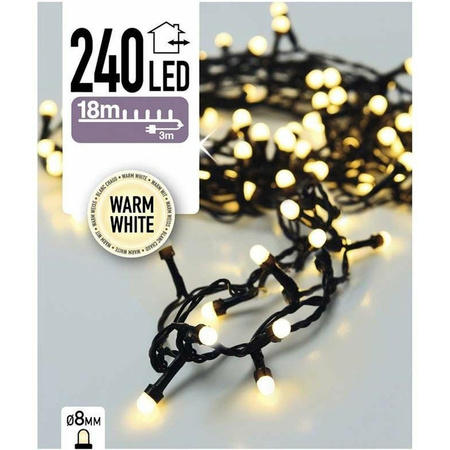 Kerstverlichting warm wit binnen 240 lampjes