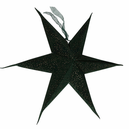 Green christmas stars 60 cm type 2 glitters